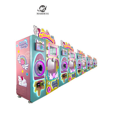 Profesjonalny Słodki Elektryczny Cukier Bawełny Cukierki Floss Vending Machine Full Automatic Cotton Candy Machine Factory
